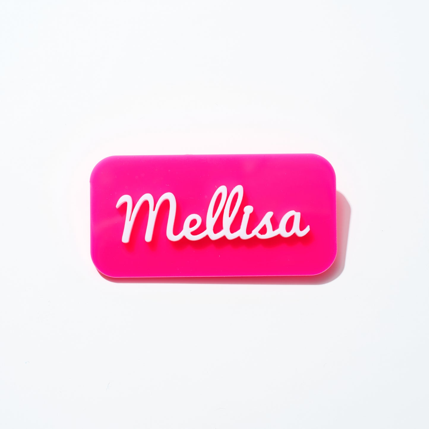 Personalized Acrylic Pin - Rectangle Shape