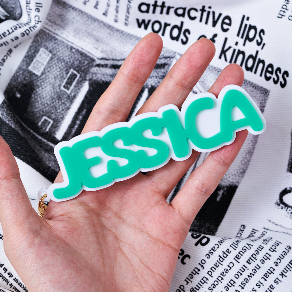 Personalized Acrylic Key Chain, Dopamine Designs