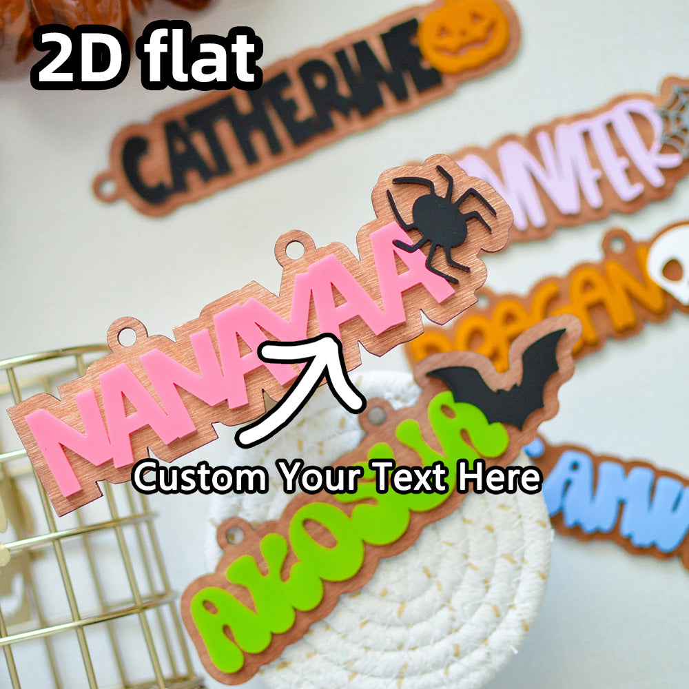 Personalized Halloween Boo Bag Tag; Custom Name Tag for Trick or Treat Bag Tag