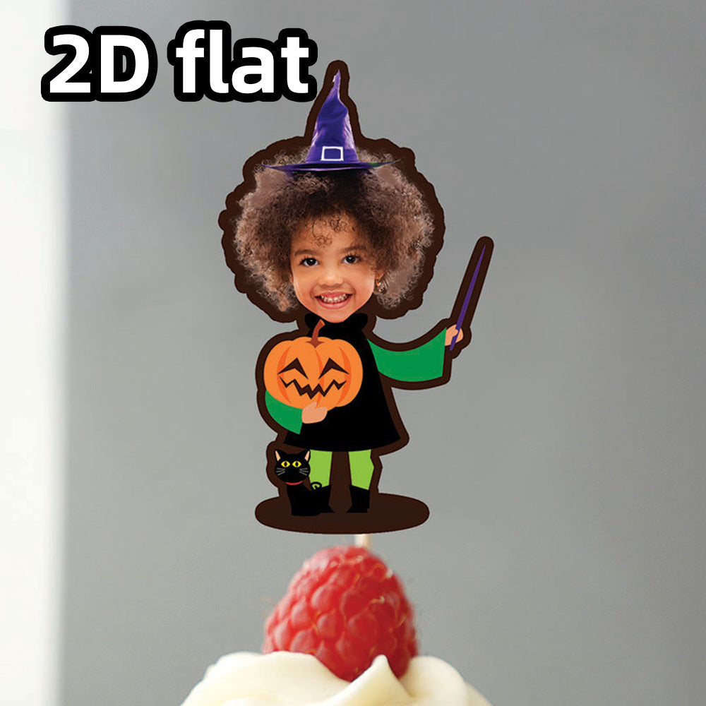 Personalized Halloween Cupcake Toppers