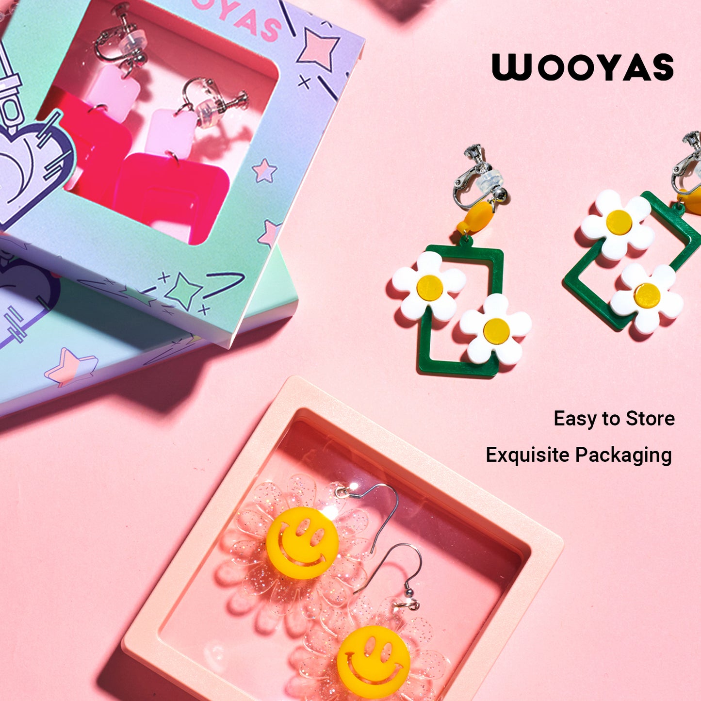 Colorful Ocean Dangle Ear Clip/Earrings