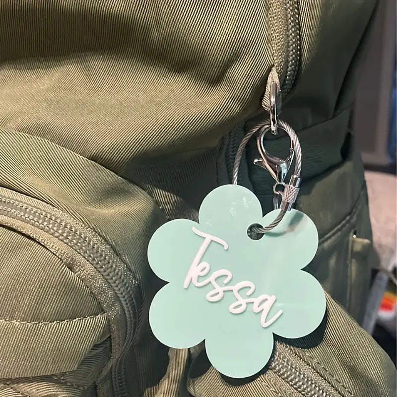 Personalized Luggage Tag, Name Tag For Backpack, Key Chain Fob