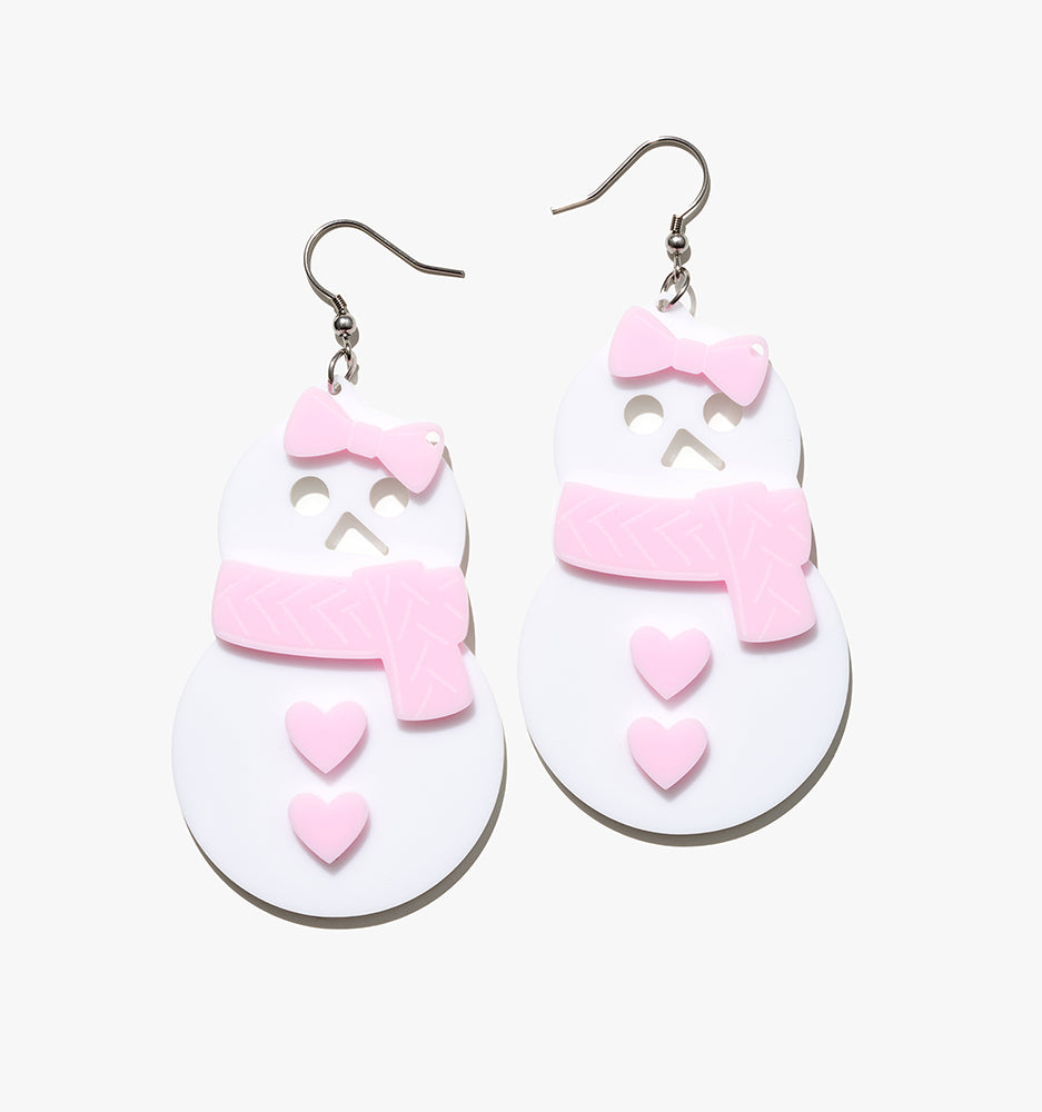 Christmas Cute Snowman Earrings/Ear Clip