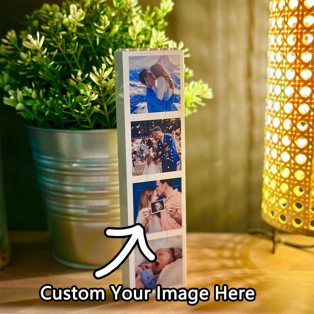 Personalized Photo Booth Style Block, Building Block, Puzzle Vertical Design