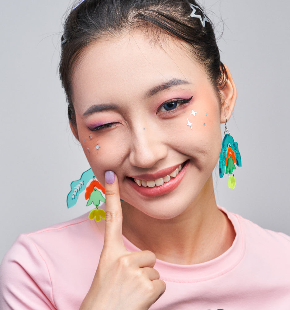 wooyas acrylic earrings