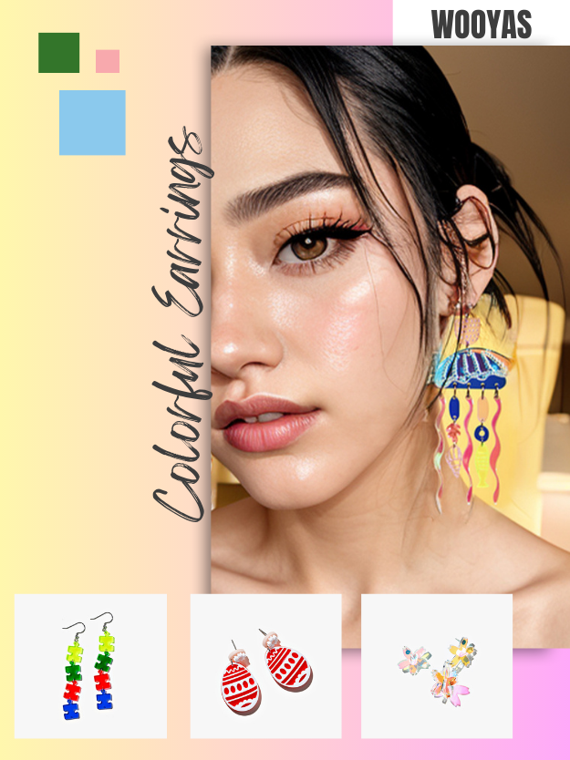 Color Your World With Wooyas Earrings