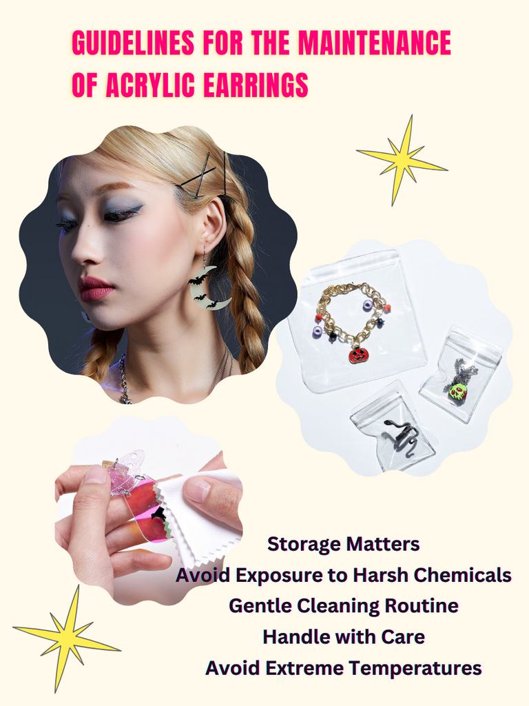 Guidelines for the Maintenance of Acrylic Earrings