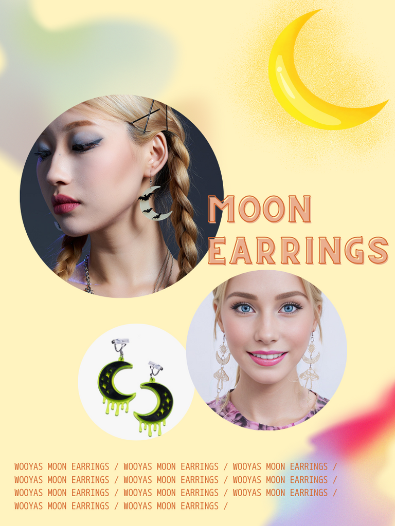 Elegance Meets the NIGHT SKY with MOON Earrings