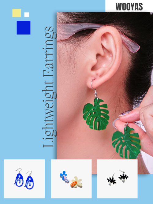 Experience the Comfort of Wooyas Lightweight Earrings
