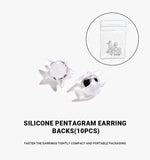 Silicone Pentagram Earring Backs(10PCS)