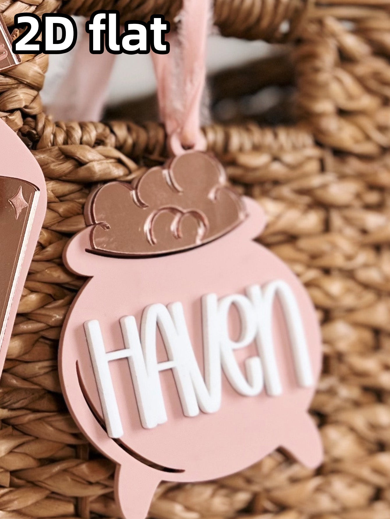 Personalized Halloween Tag, Crystal Ball Tag Design