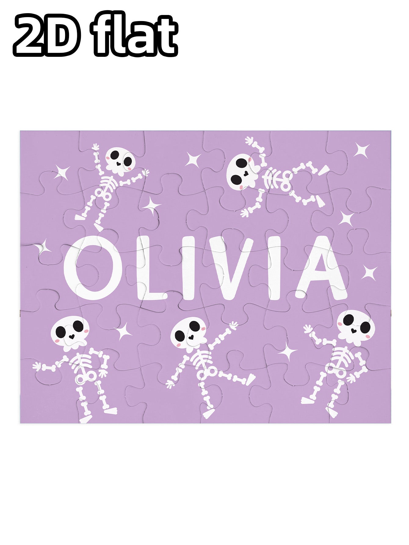 Personalized Halloween Name Puzzle Gift for Kid