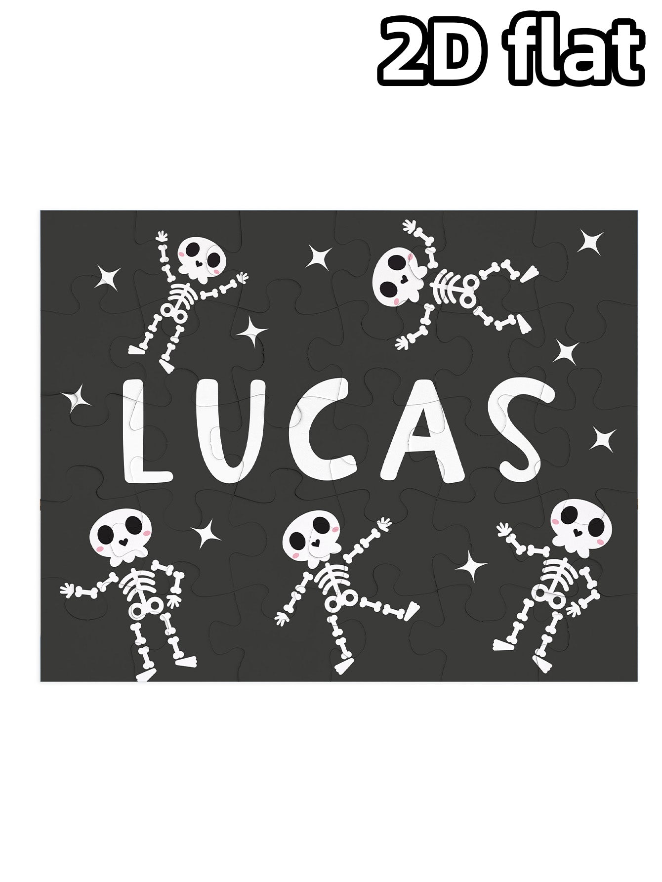 Personalized Halloween Name Puzzle Gift for Kid
