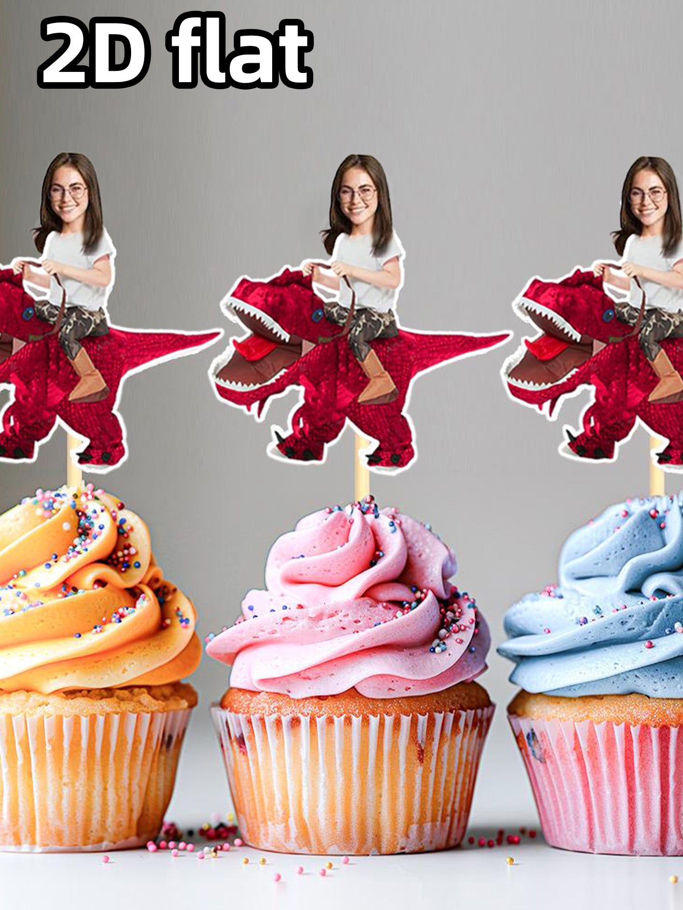 Personalized Cupcake Topper For Milestone Birthday