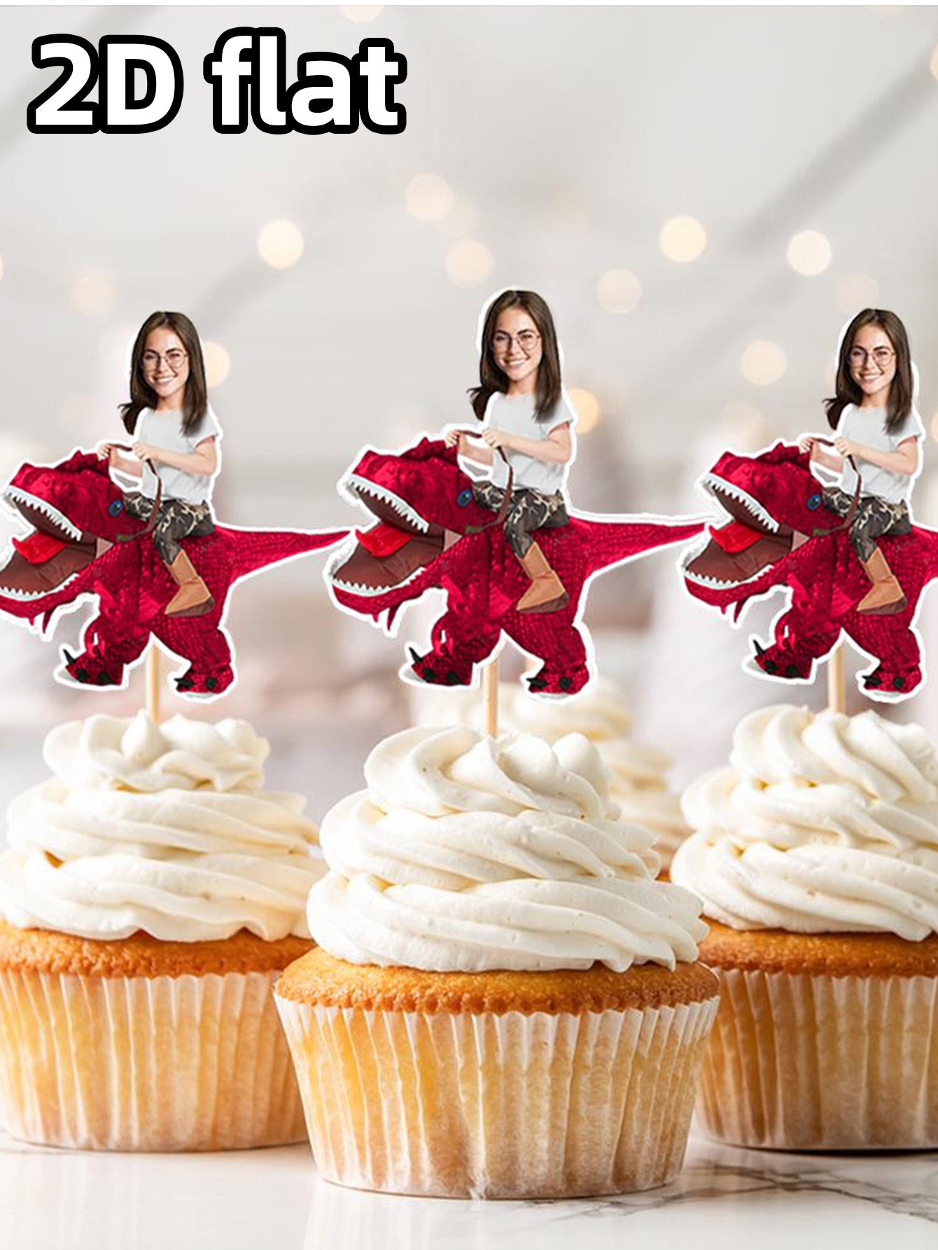 Personalized Cupcake Topper For Milestone Birthday