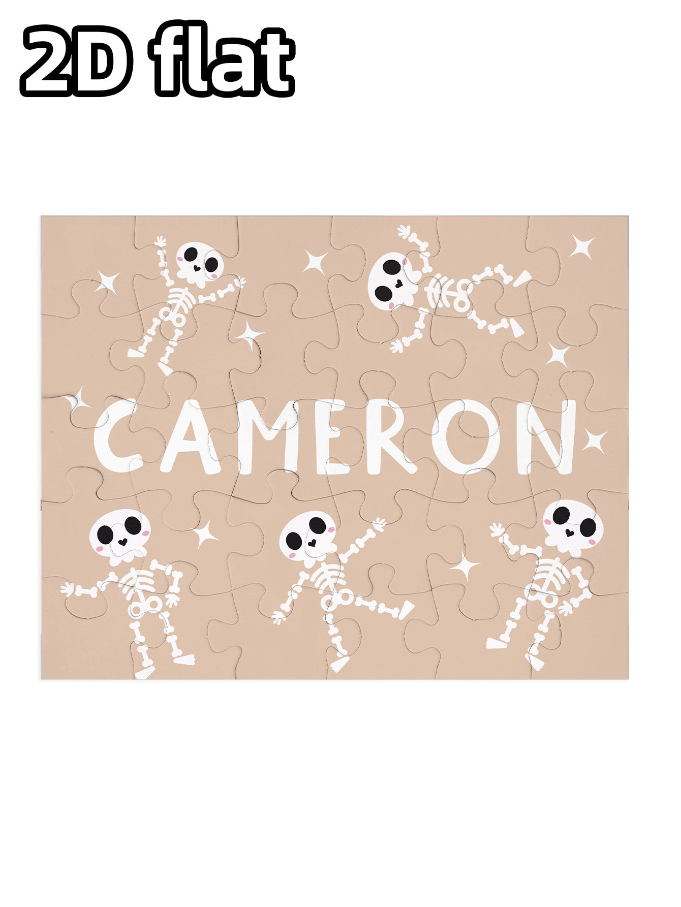 Personalized Halloween Name Puzzle Gift for Kid