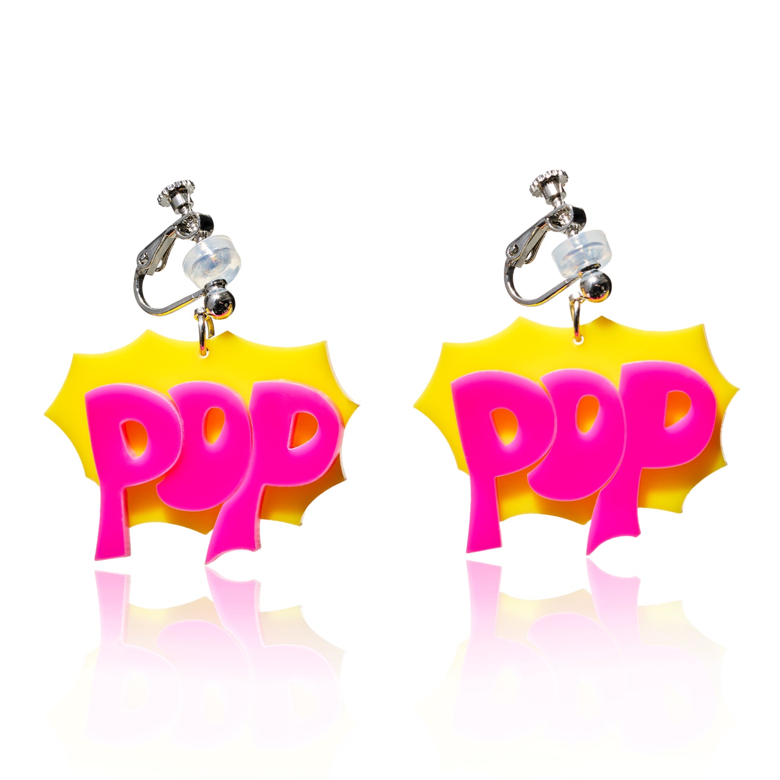 Exaggerated POP Drop Ear Clip/Earrings