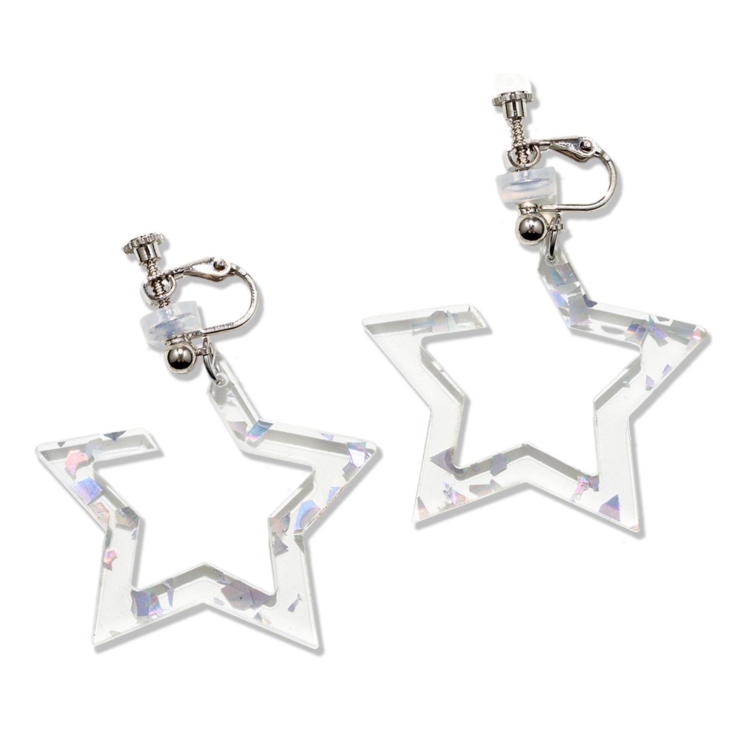 Hollow Star Ear Clip/Earrings