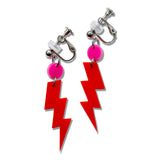 Minimalist Lightning Drop Ear Clip/Earrings