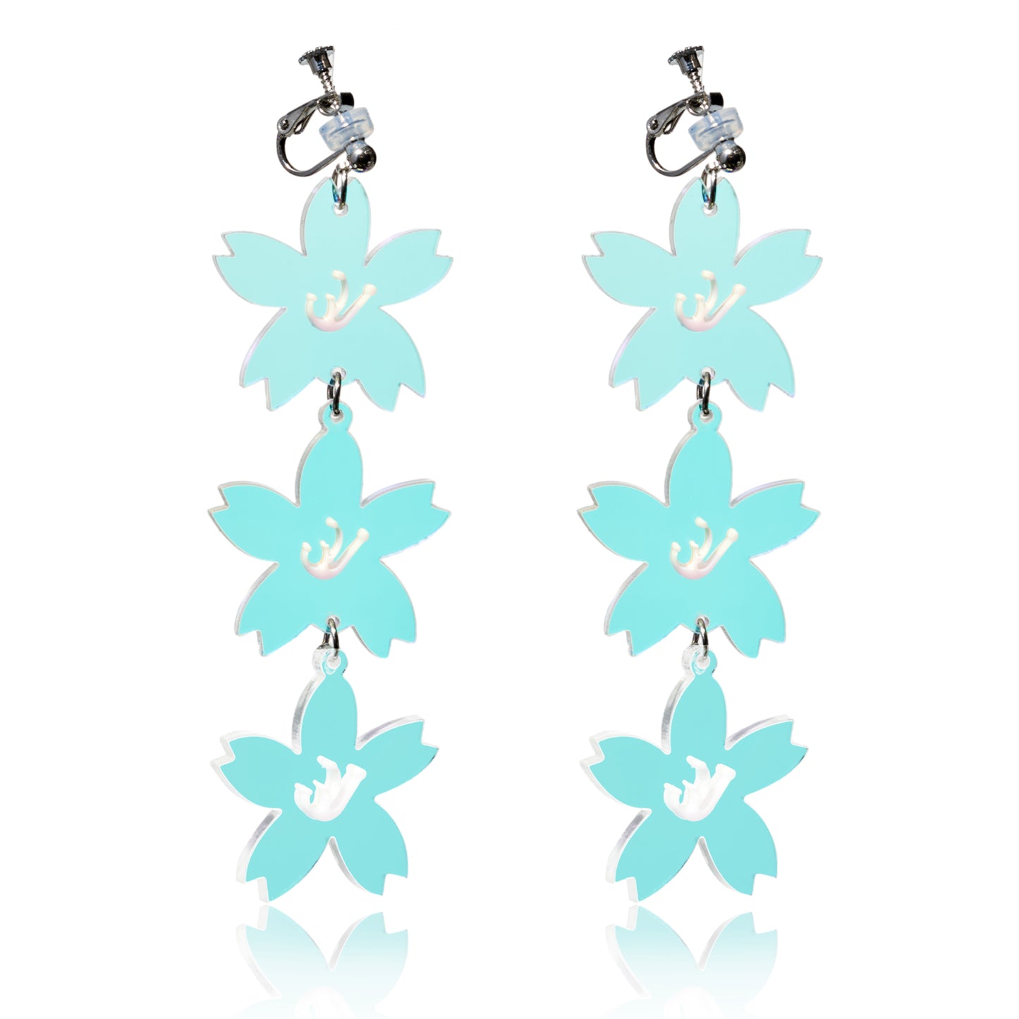 Triple Blossom Ear Clip/Earrings