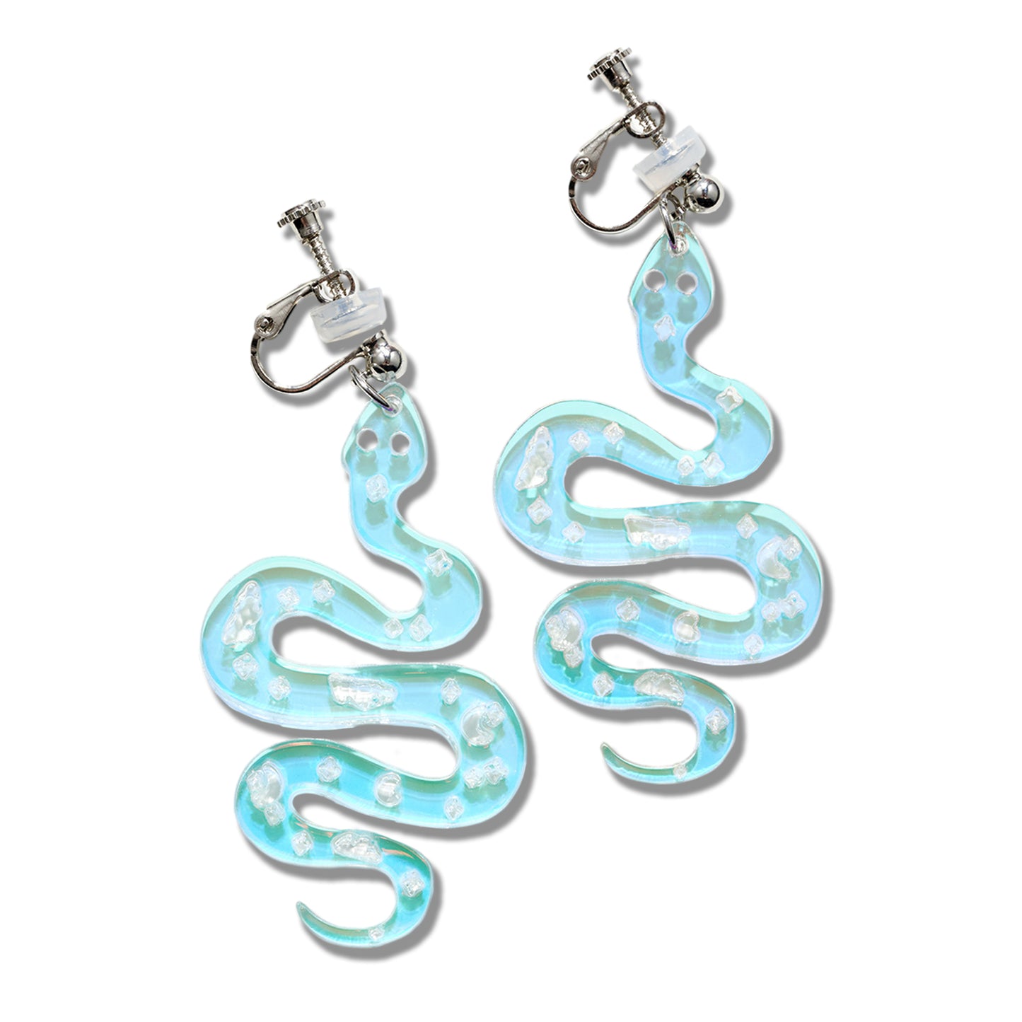 laser Snake Drop Ear Clip/Earrings