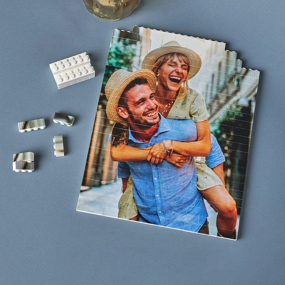 144 Pieces Photo Custom Building Block, Building Brick Photo Puzzle