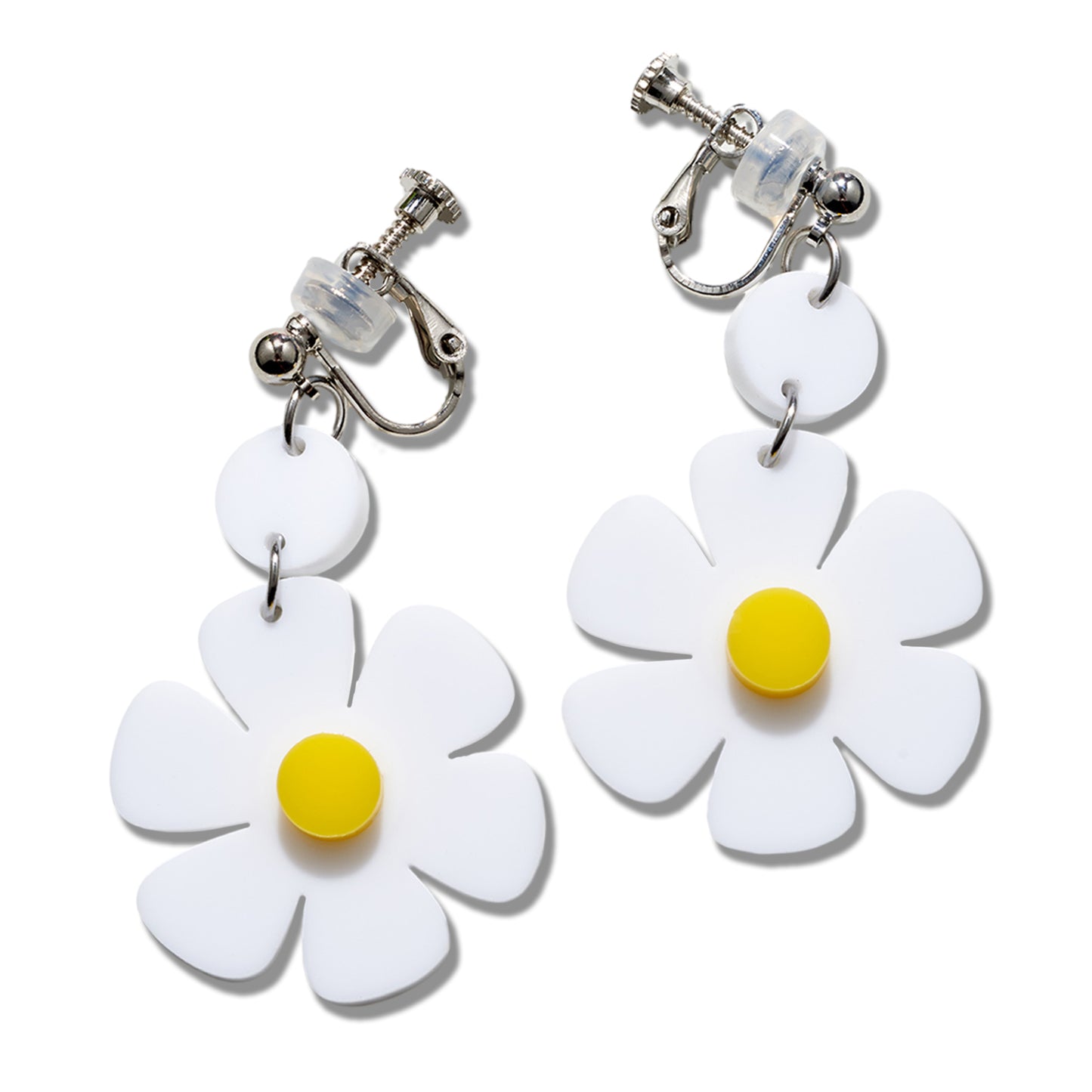 Small Daisy Drops Ear Clip/Earrings