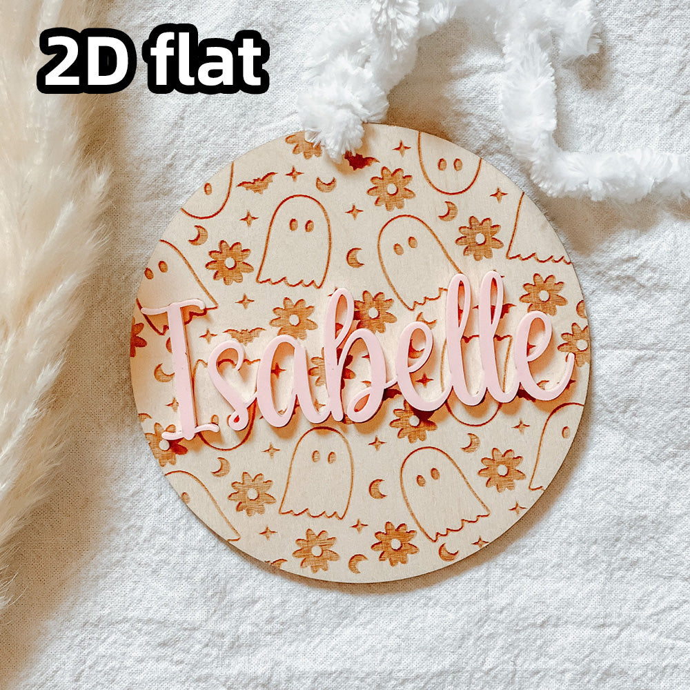 Personalized Halloween Name Tags, Halloween decor