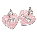 Light Pink Love Ear Clip/Earrings