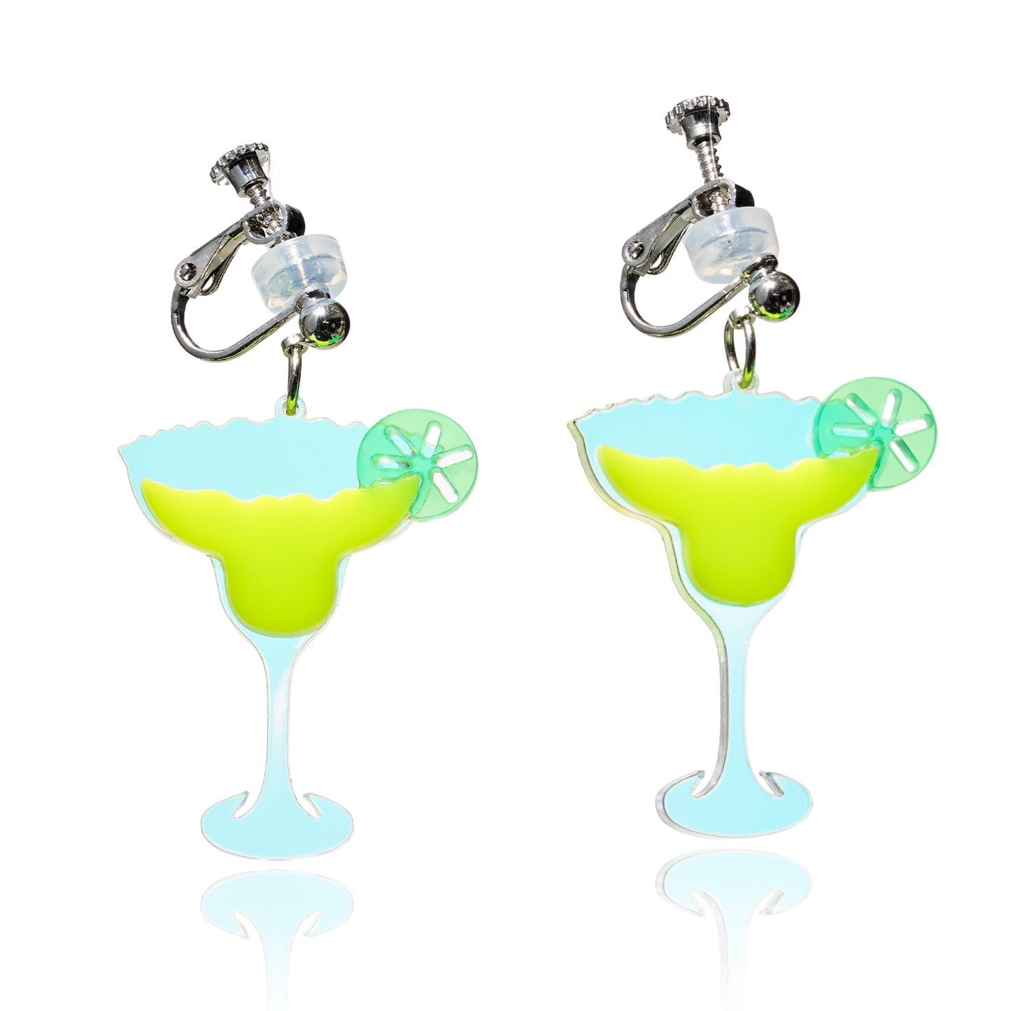 Laser Bright Cocktail Ear Clip/Earrings