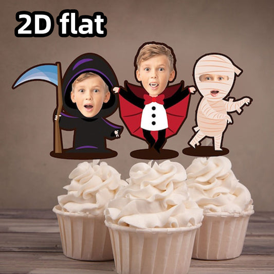 Personalized Halloween Cupcake Toppers
