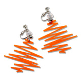 Orange Geometric Statement Ear Clip/Earrings