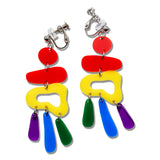 Rainbow Paradise Ear Clip/Earrings