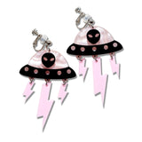 Pink Alien UFO Ear Clip/Earrings