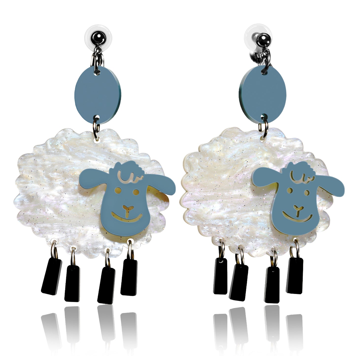 Cheerful Sheep Ear Clip/Earrings