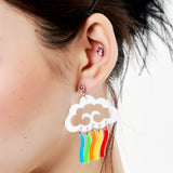 Rainbow Swing Ear Clip/Earrings