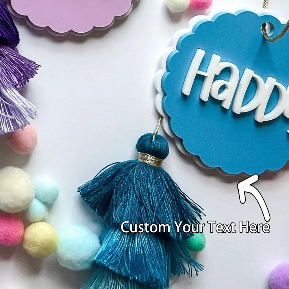 Personalized Acrylic Key Chain,Double Gear Design