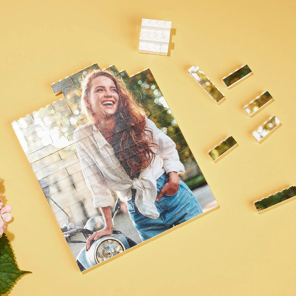 144 Pieces Photo Custom Building Block, Building Brick Photo Puzzle
