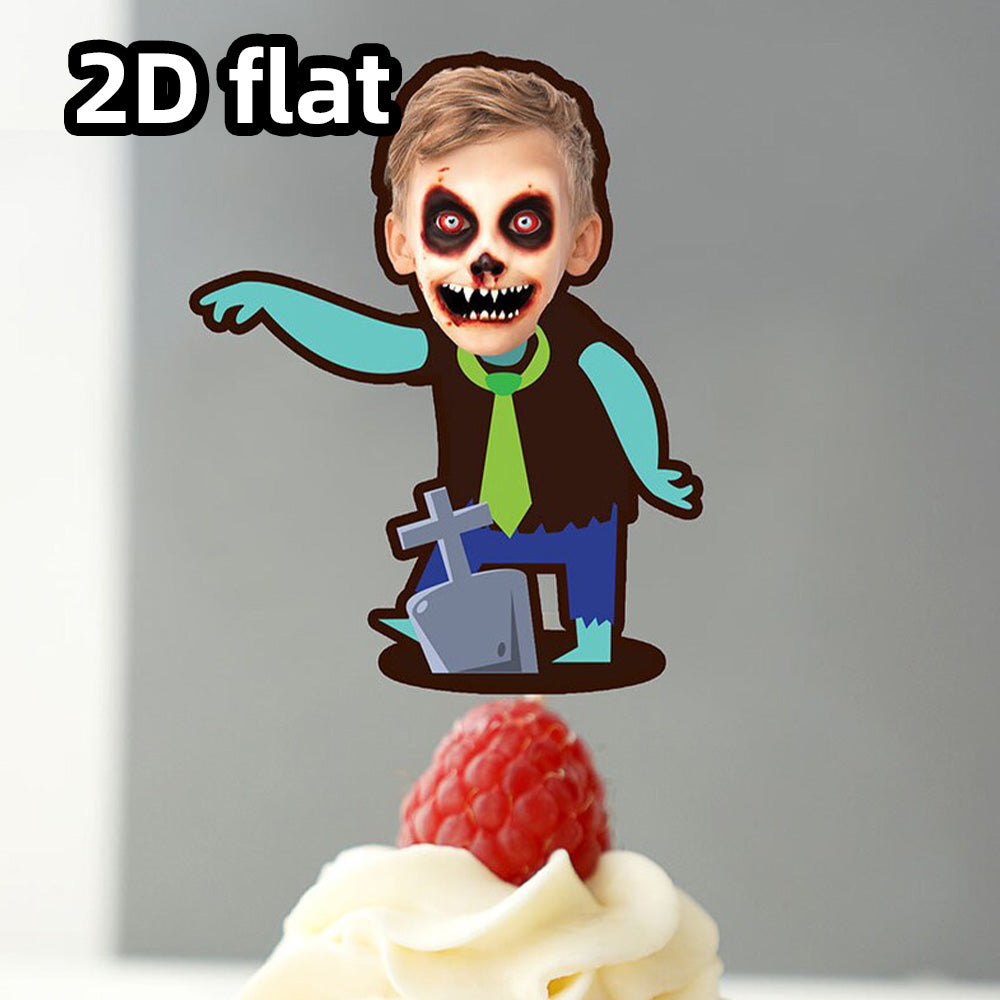 Personalized Halloween Cupcake Toppers