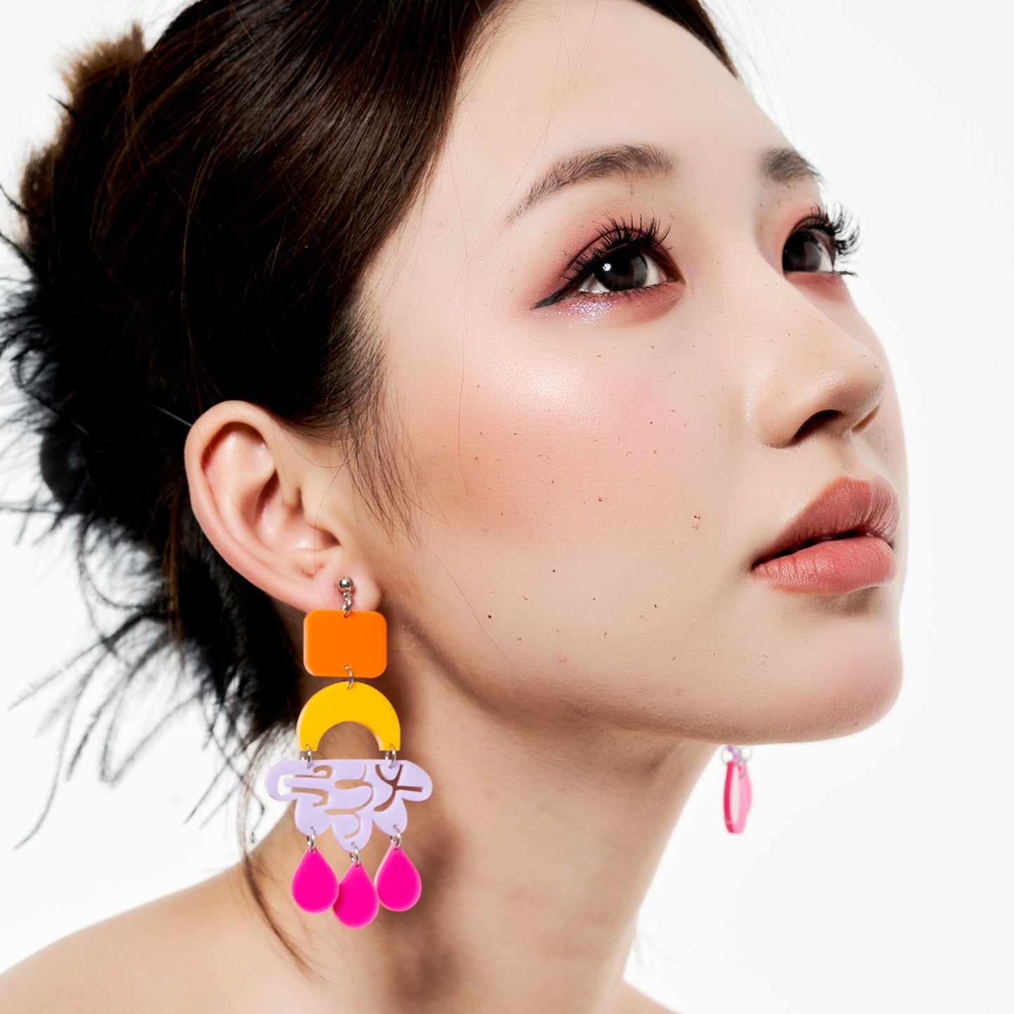 Colorful Kaleidoscope Ear Clip/Earrings