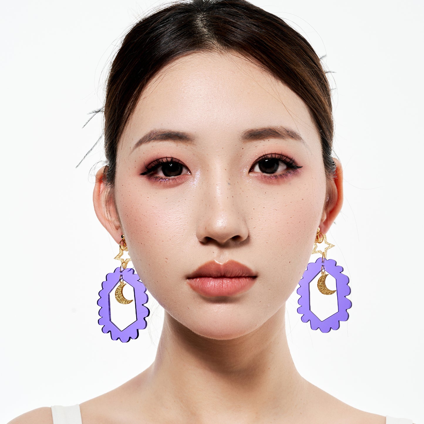 Whimsical Purple Ear Clip/Earrings