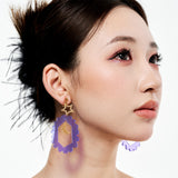 Whimsical Purple Ear Clip/Earrings