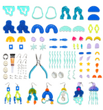 6-8 Pairs Ocean Theme DIY Earrings Kit A