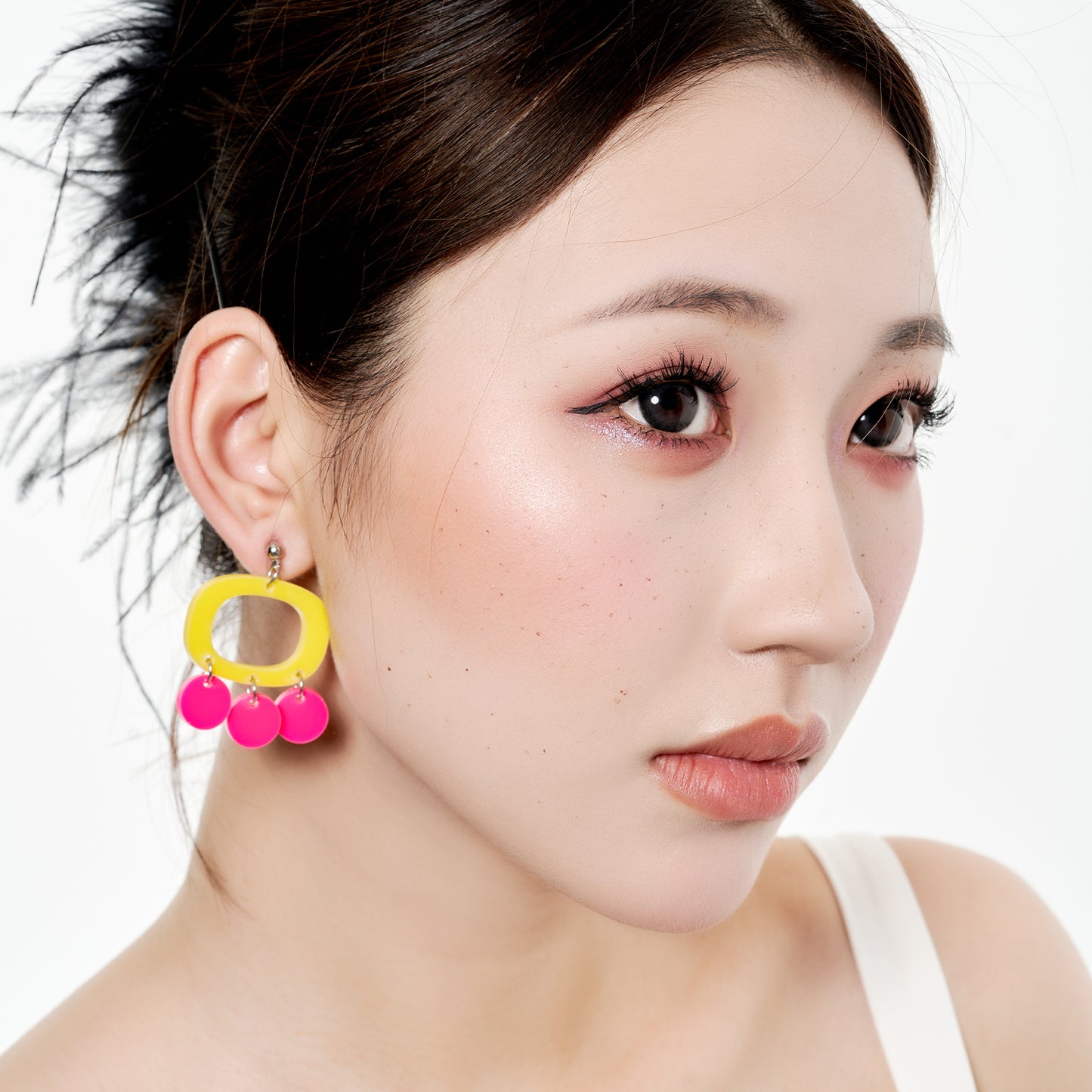 Vibrant Geometric Ear Clip/Earrings