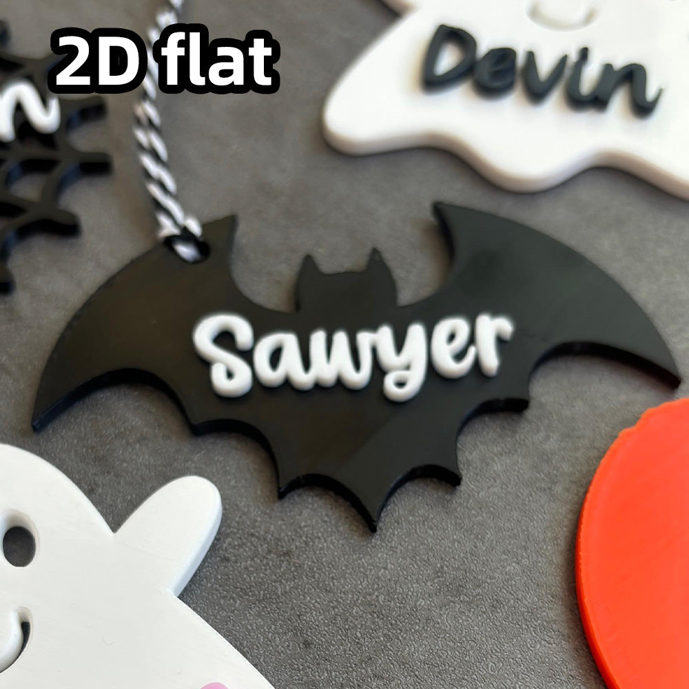 Boo Basket Tag, Personalized Ghost Name Tag, Halloween Basket Tag