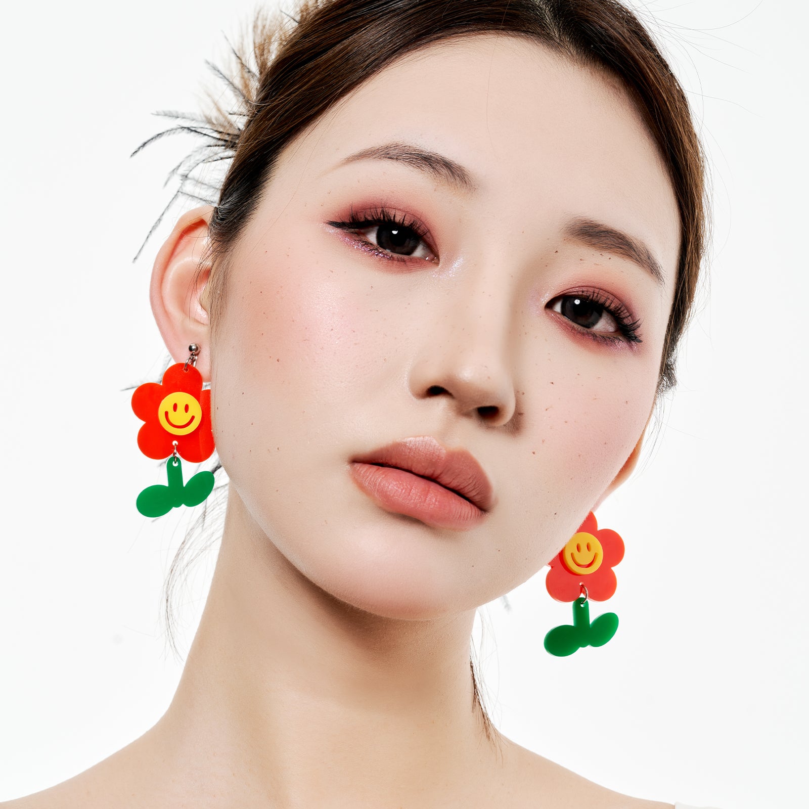 Cheerful Flower Ear Clip/Earrings