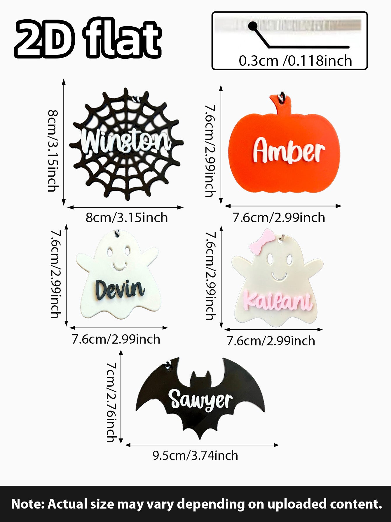 Boo Basket Tag, Personalized Ghost Name Tag, Halloween Basket Tag