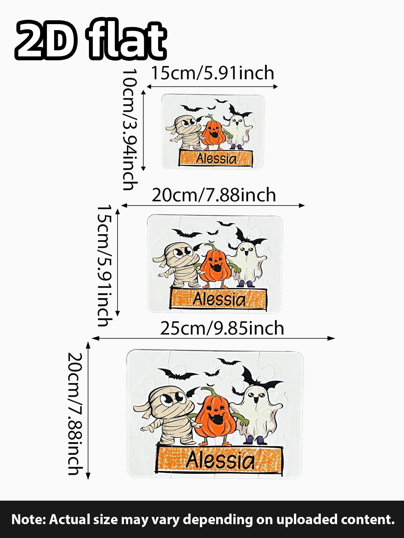 Personalized Halloween Gift for Kids, Kids Puzzle