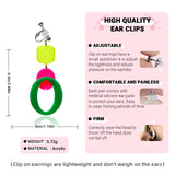Geometric Statement Hoop Dangle Ear Clip/Earrings