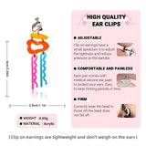 Colorful Statement Dangle Ear Clip/Earrings